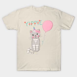 Cute cat and congratulations T-Shirt